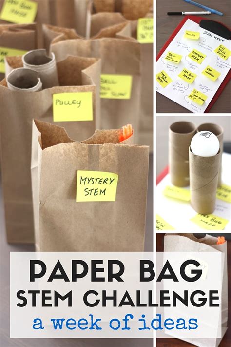 7 Paper Bag STEM Challenge Ideas - Little Bins for Little Hands