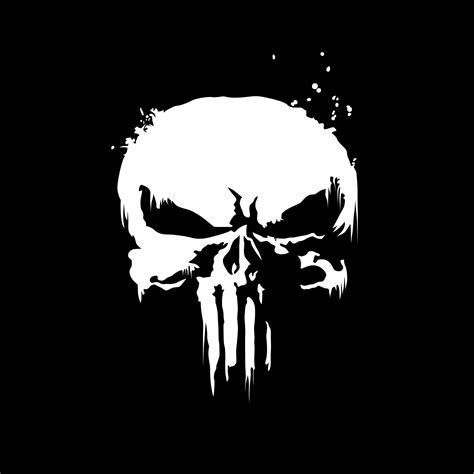 The Punisher Wallpaper 4K, Marvel Comics, Skull