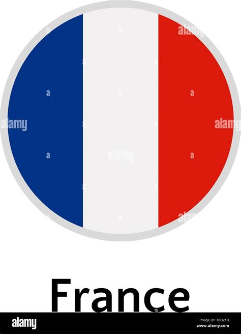 France flag round flat icon, european country vector illustration Stock Vector Image & Art - Alamy