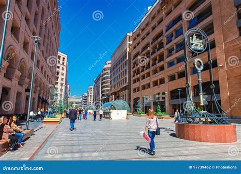 Yerevan, Armenia - 26 September, 2016: the Northern Avenue - Shopping ...