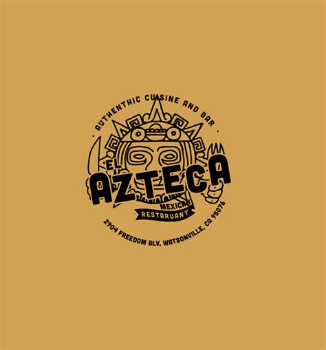 El Azteca Restaurant Logo on Behance