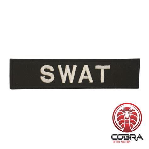 SWAT patch black with Velcro | Airsoft | Military