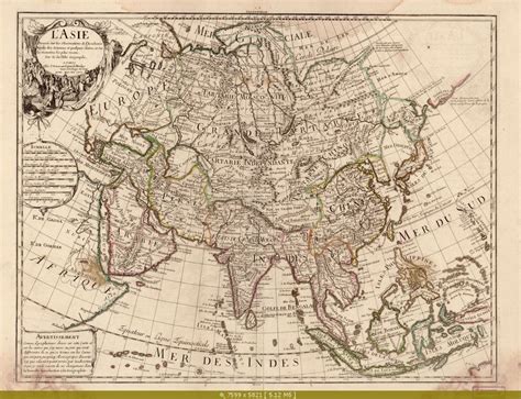 Asia, 1700 Old Maps, Antique Maps, Vintage Wall Art, Vintage World Maps, All World Map, New ...