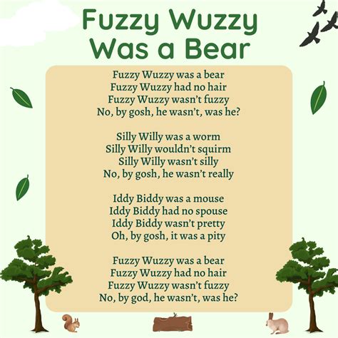 Fuzzy Wuzzy Was a Bear Lyrics, Origins, and Video