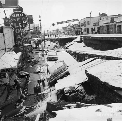 Earthquake Damage In Anchorage by Bettmann