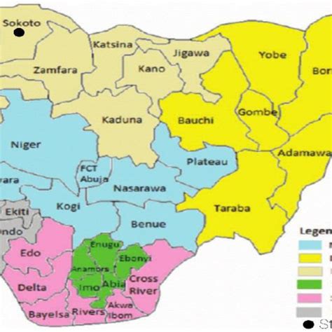 Map of Nigeria showing the area under study [33] . | Download Scientific Diagram