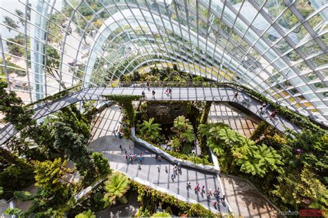 - Elevated view inside Cloud forest, Gardens by the Bay, Singapore | Royalty Free Image