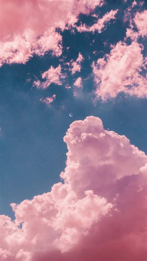 Pink Clouds Wallpaper iphone 8 plus