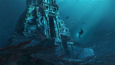 Pin by Michał Wojtas on Fantasy Worlds | Water temple, Underwater ruins, Underwater