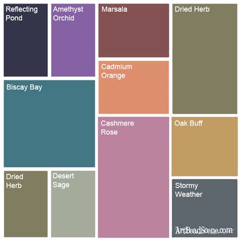 Art Bead Scene Blog: Pantone Fall Color Inspirations