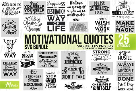 Motivational Quotes SVG BUNDLE.