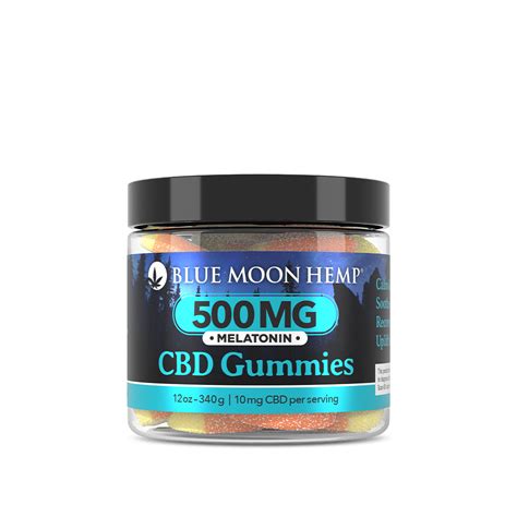 CBD Gummies w/ Melatonin – 12oz 500mg - Waukesha Wellness CBD