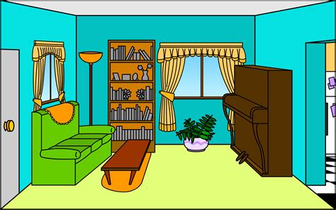 Living Room Images Cartoon ~ Room Vector Living Clipart Vectors Graphics | Bodbocwasuon