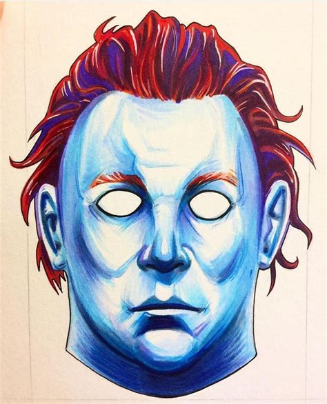 Michael Myers Mask Drawing