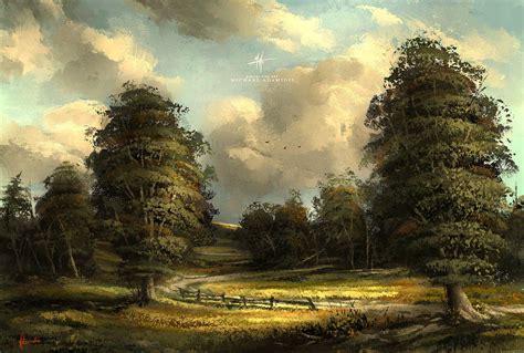 Concept Art and Photoshop Brushes - Digital Art - Baroque Landscape/Scenery Painting