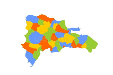 Dominican Republic Political Map of Administrative Divisions Stock ...