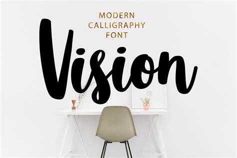 VISION Cool Bold Cursive Font | Stunning Script Fonts ~ Creative Market