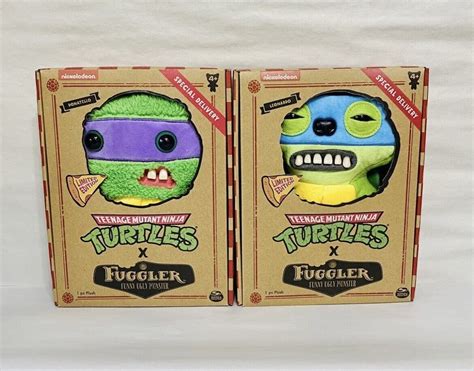 Fuggler TMNT Teenage Mutant Ninja Turtles Donatello & Leonardo Plush Figure NEW | eBay