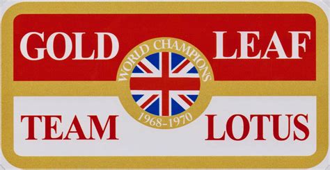 Gold Leaf Team Lotus Sticker