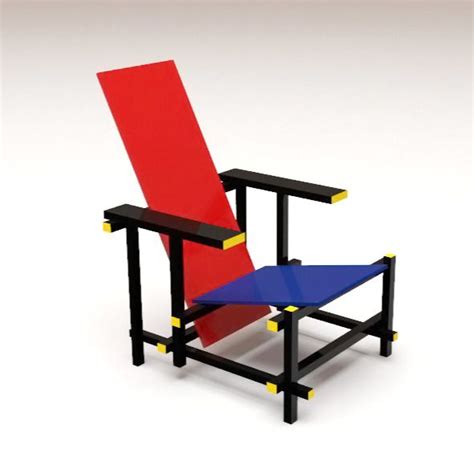 The Red and Blue Chair | Blue chair, Chair, Red chair