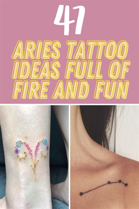 47 Aries Tattoo Ideas Full of Fire and Fun - Tattoo Glee