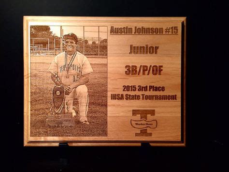 Personalized Sports Player Plaque (Laser Engraved) | Sports, School logo, Crafty