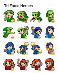 Tri Force Heroes Telegram sticker set | Stickers