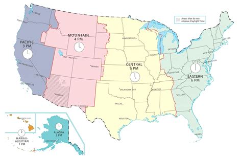 US Time Zone Map - GIS Geography