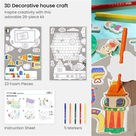 3D Puzzle House – Craft N Color