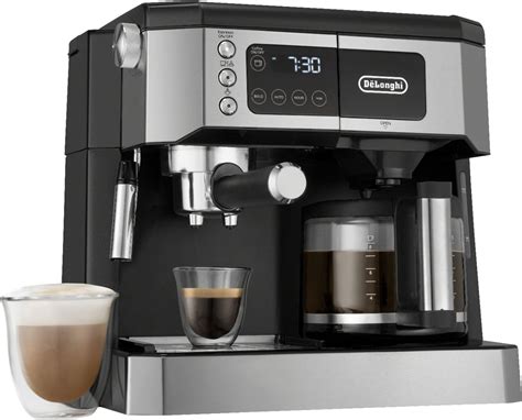 De'Longhi Digital All-in-One Combination Coffee and Espresso Machine Black and Stainless Steel ...