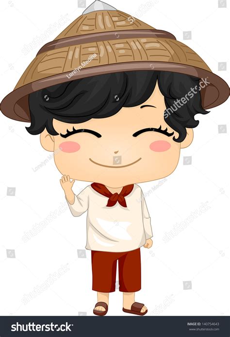 Illustration Cute Little Filipino Boy Wearing 库存矢量图（免版税）140754643 | Shutterstock