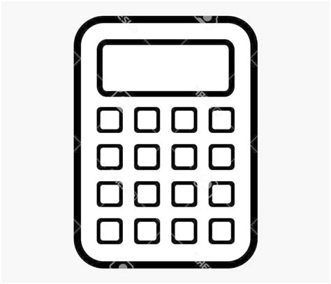 Calculator Clipart Clip Arts For Free On Transparent - Calculator Clipart Black And White, HD ...