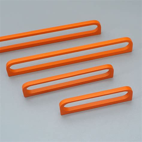 3.78'' 5'' 7.55 12.6 Orange Cabinet Handles Knobs Hollow Drawer Pulls ...