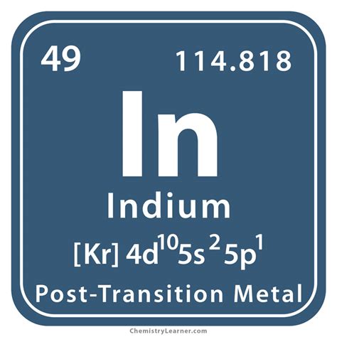 Indium Facts, Symbol, Discovery, Properties, Uses