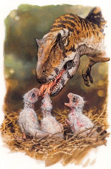 Allosaurus Feeding Young : r/Naturewasmetal