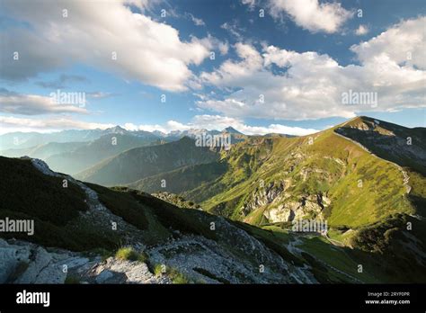 Tatra Mountains during sunrise Stock Photo - Alamy