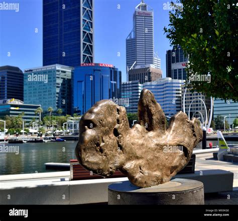 replica of the largest gold nugget found in WA, the Golden Eagle ...