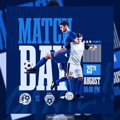 Premium PSD | Matchday poster social media post template | Sports ...