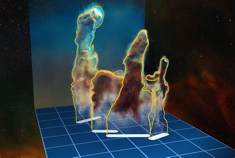 3D data visualisation of the Pillars of Creation | ESO