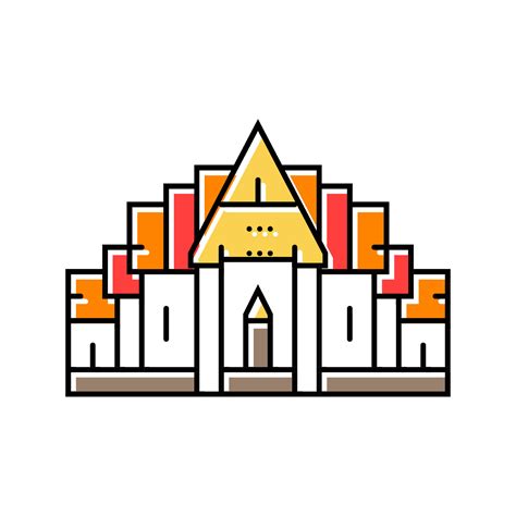 buddhist temple buddhism color icon vector illustration 35274074 Vector ...