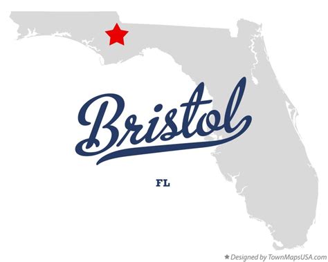 Map of Bristol, FL, Florida