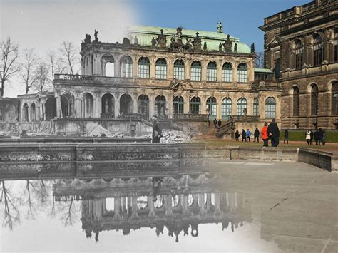 Dresden bombing 75 years on: Composite images show the WWII ruin of ...