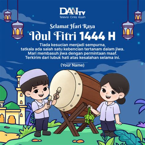 Kartu Ucapan Idul Fitri - daaitv.co.id - Televisi Cinta Kasih