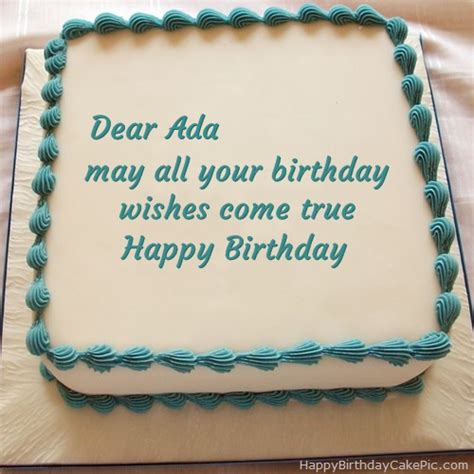 ️ Happy Birthday Cake For Ada