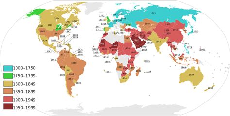 Abolition of Slavery by Country - Vivid Maps