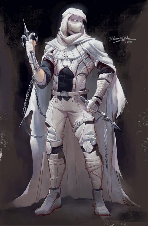 Moon Knight suit concept art by Bluemist72 - MoonKnight Dark Fantasy ...