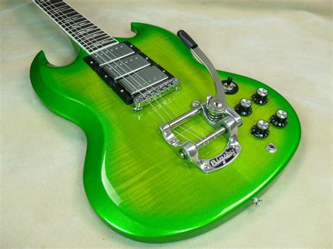 2013 Gibson SG Deluxe Electric Guitar Lime Burst | Beginner electric guitar, Guitar, Guitar for ...