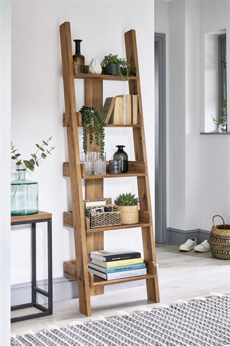 Next Bronx Ladder Shelf - Natural | Shelf decor living room, Shelves, Ladder shelf decor