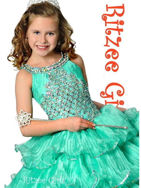 Glitz Pageant Ball Gown Ritzee Girls 6797 | National Pageant Dress For Girls | Girls pageant ...