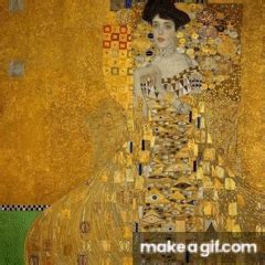 Klimt's Woman In Gold (Adele) on Make a GIF